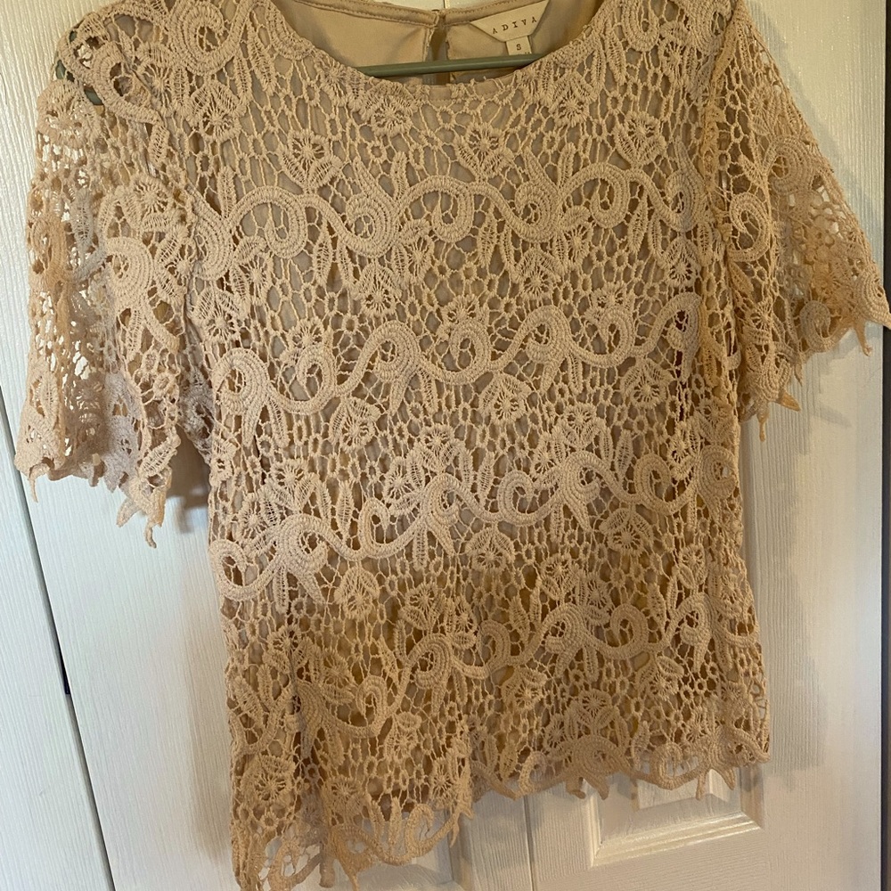 Crocheted Knitted Blouse